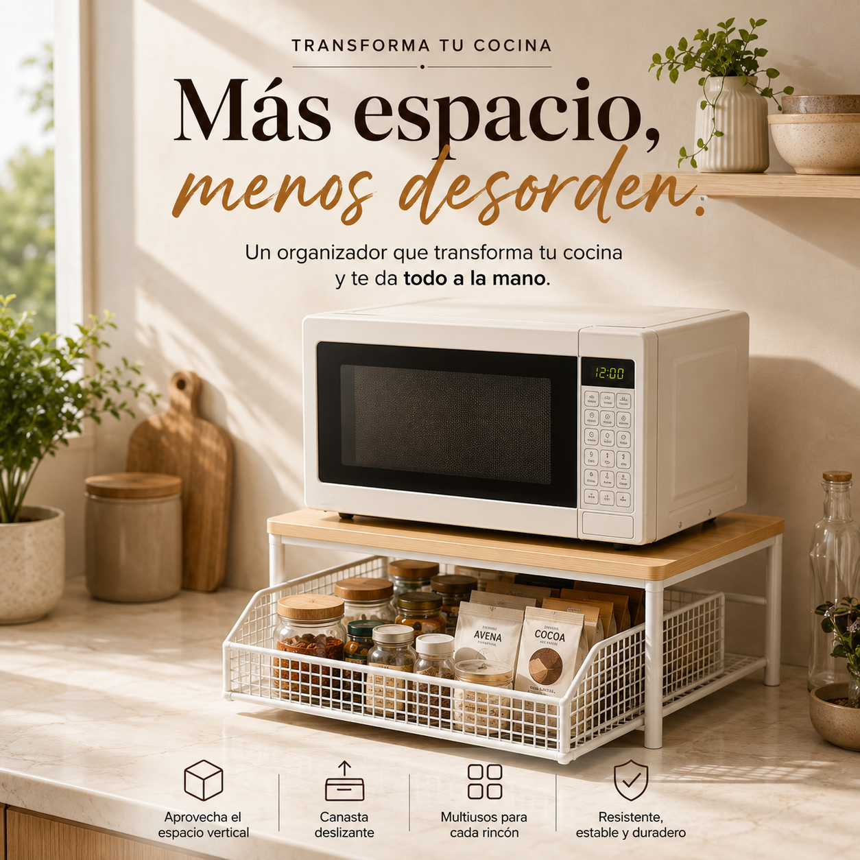 Estante Organizador Multiusos 2 Niveles