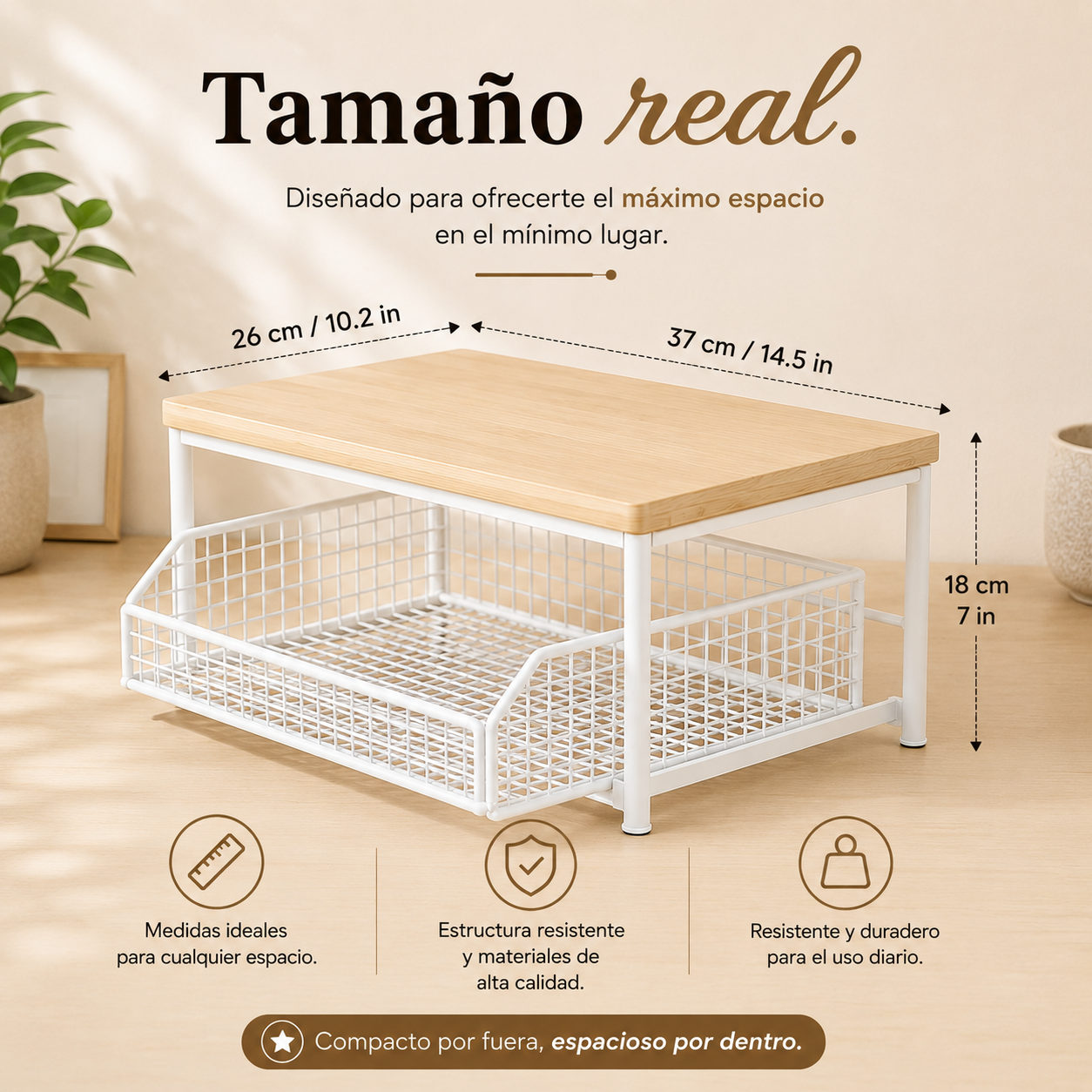 Estante Organizador Multiusos 2 Niveles