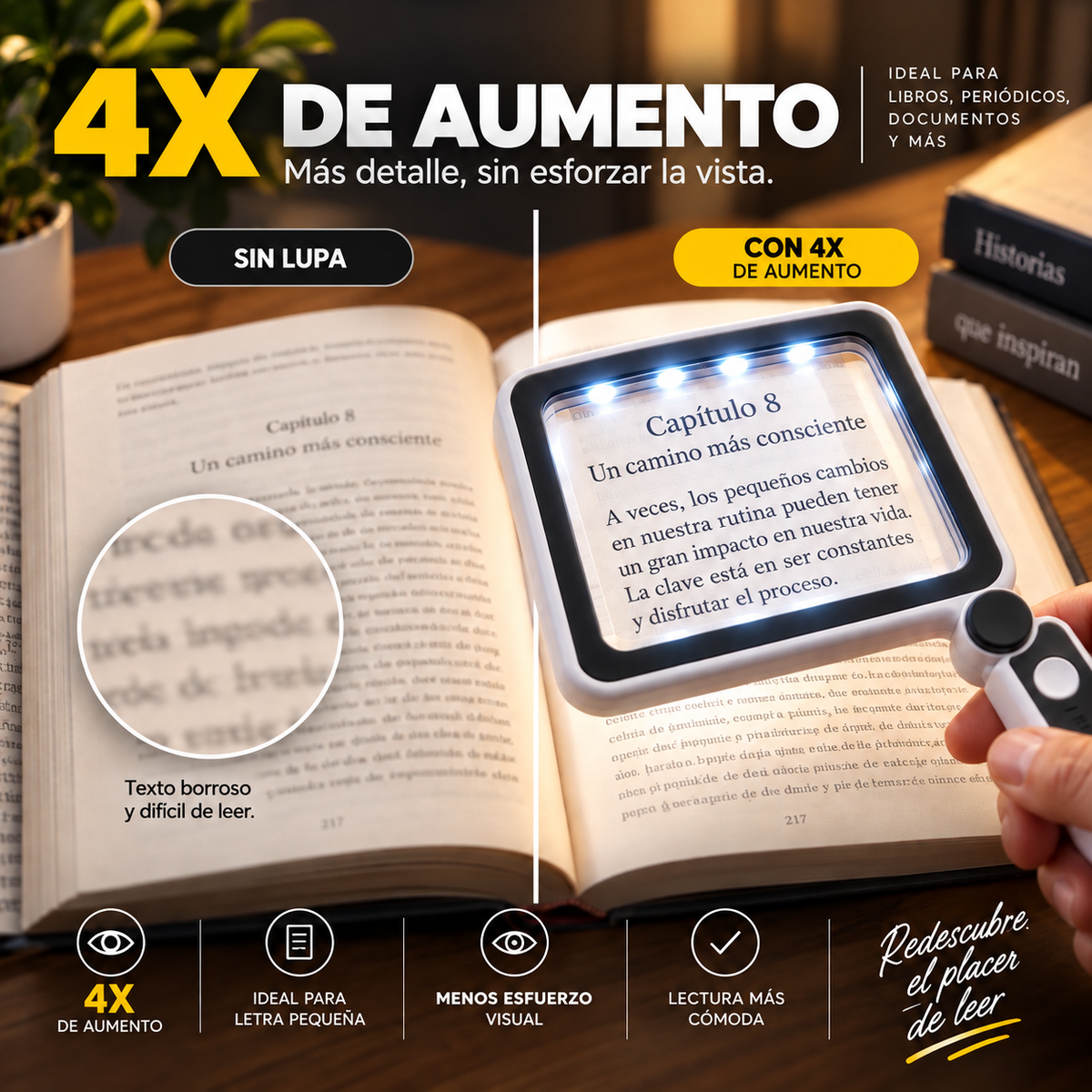 Lupa Pórtatil con Luz