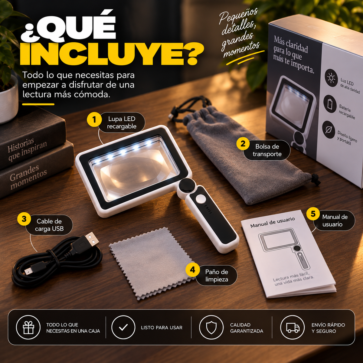 Lupa Pórtatil con Luz