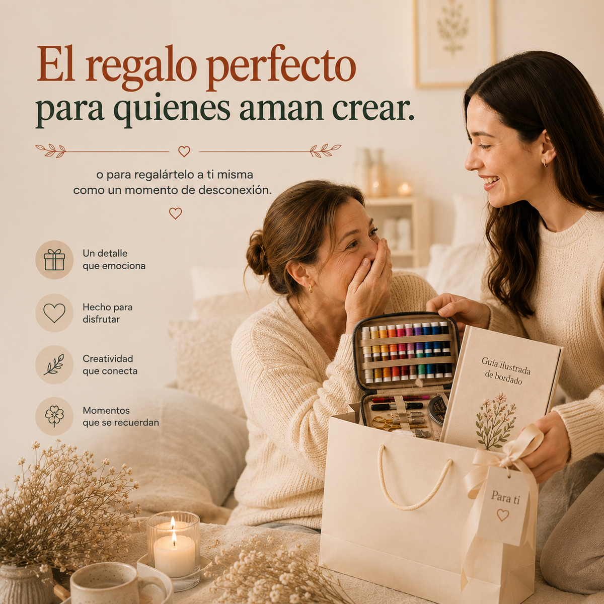 Libro + Kit completo de Bordado